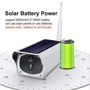Solar and battery powered outdoor camera - 1080p with wifi connection 3