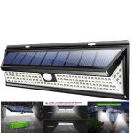 118 LED PIR Motion Sensor Lamp - Outdoor Solar Light - IP65 Waterproof Security Light