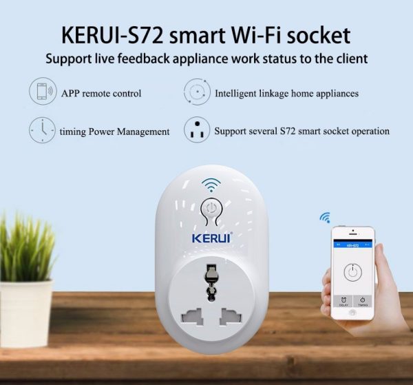 KERUI Smart Power Point Adapter - Wifi app controlled 2