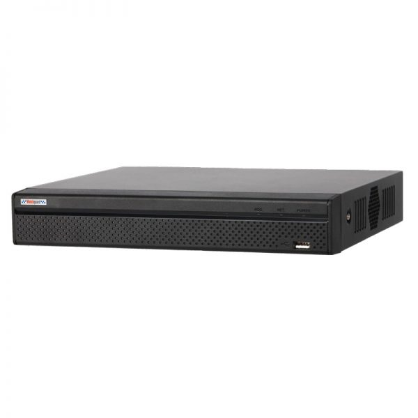 The NVR8COM2 is a compact network video recorder with a built-in 8 port power over Ethernet switch
