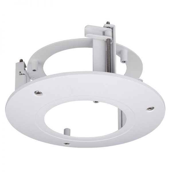 Neat and Integrated recessed ceiling mounting bracket.