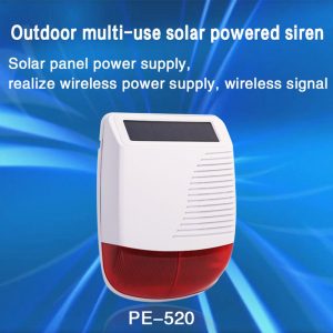 PGST New 433MHz Wireless light Flash Strobe Outdoor Solar Waterproof Siren for Home Burglar Wifi GSM Home Security Alarm System 1